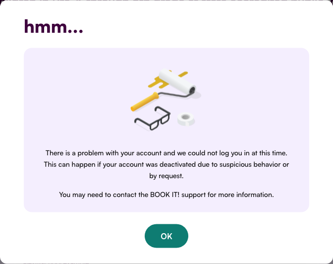 Account deactivated